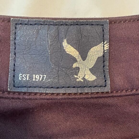 American Eagle Jegging Jeans Purple Color Wash High-Rise Crop Denim 0 - Picture 4 of 9